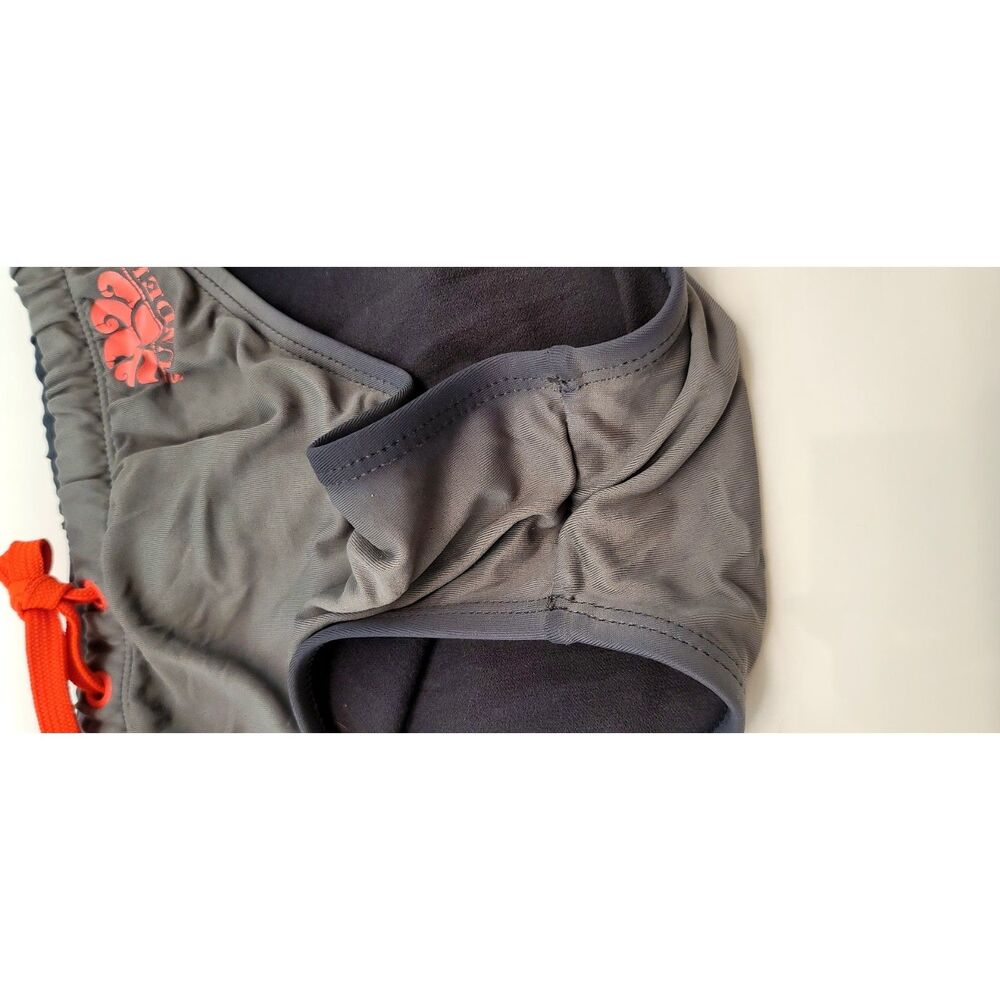 Sundek Gray Orange Swim Brief Double Lined Pool Party Circuit Party Swim Sz. S - Picture 6 of 6
